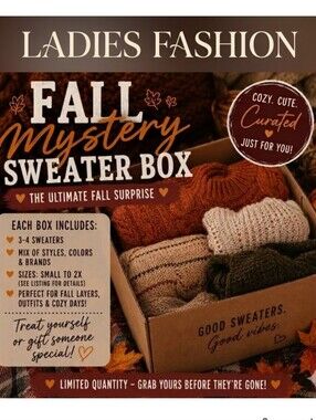 🍁Sweater Mystery Box🍁Ladies Fall Fashion🍁